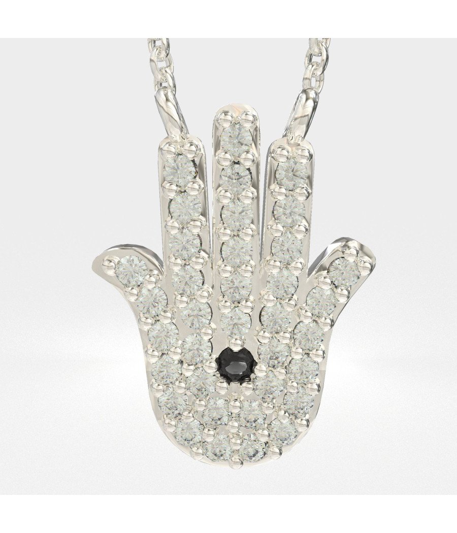 Hamsa-Halskette - Hand der Fatima-Anhänger 0012