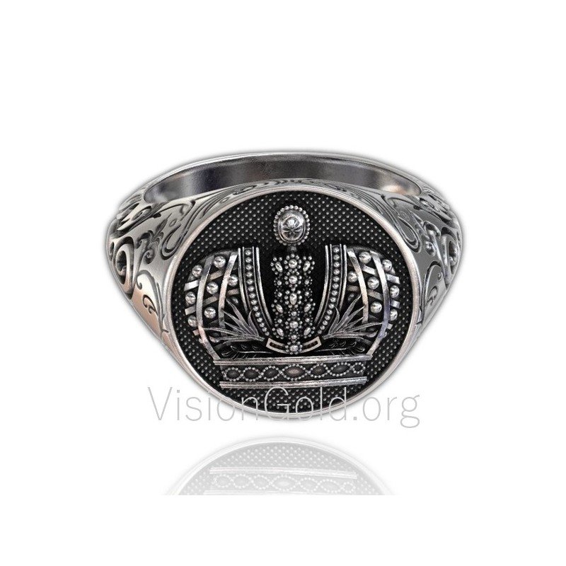 Ανδρικό δαχτυλίδι ασημένιο χειροποίητο