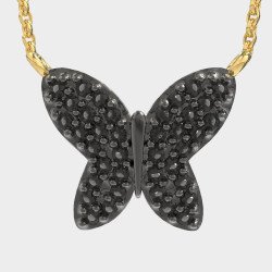Elegant Butterfly Necklace 925 Silver With Zirconia 0011MP