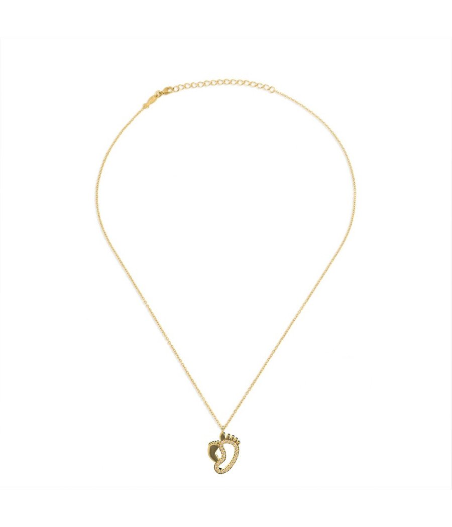 Silber Halskette Mama und Baby Hausschuhe - Geschenk Halskette