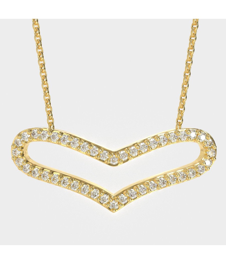 Silver Heart Necklace Romantic Gift For Her 0141