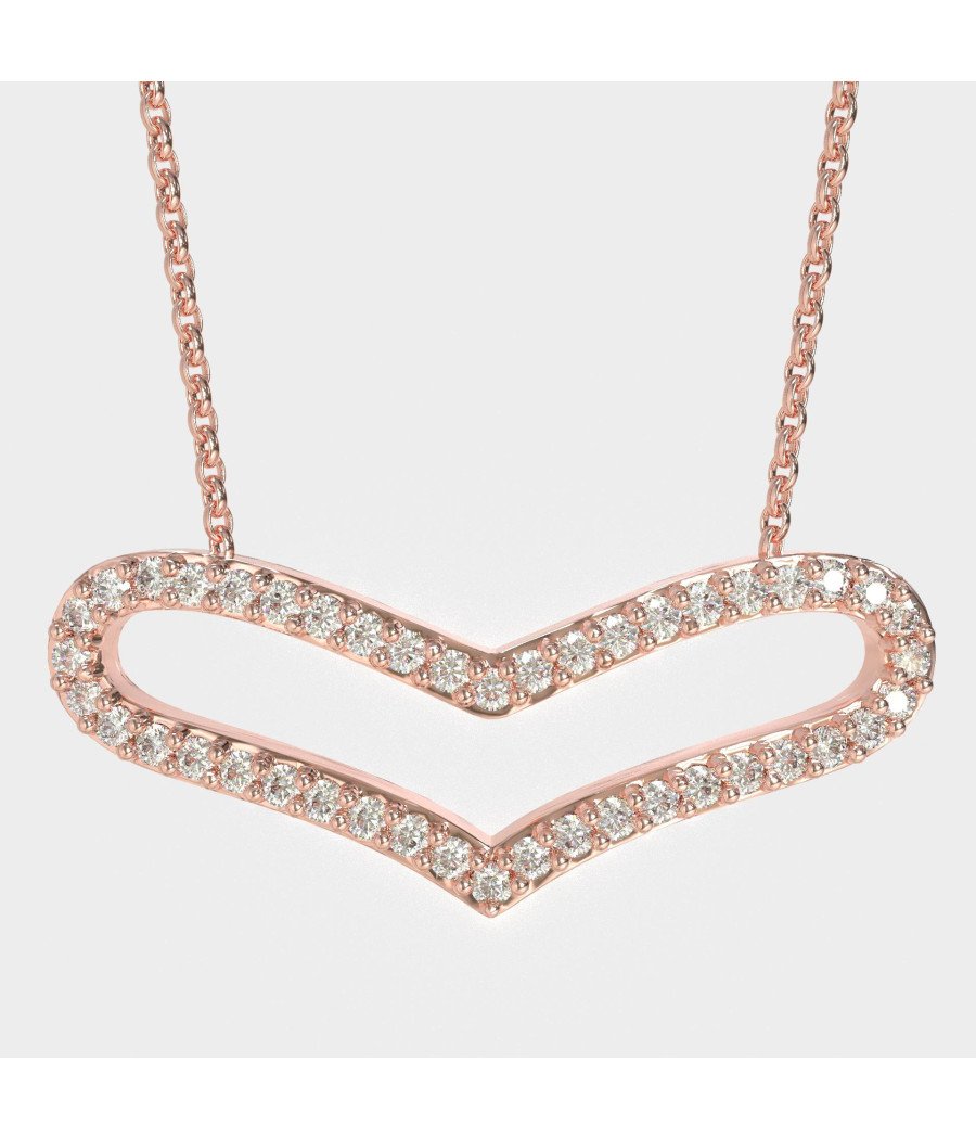 Silver Heart Necklace Romantic Gift For Her 0141