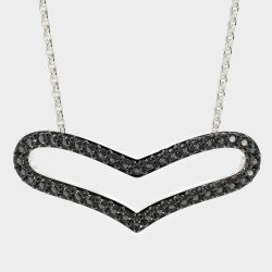Серебряное ожерелье-сердце Dark Allure 0141MP