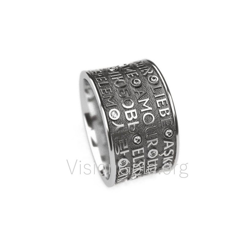 Silber Ring In Love-Silber Ring-Silber Ring- Ringe in Silber