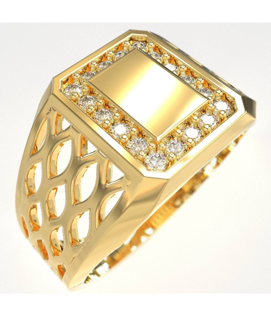 Herrenring aus Gold mit Diamanten 1011KLP