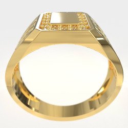 Herrenring aus Gold mit Diamanten 1011KLP