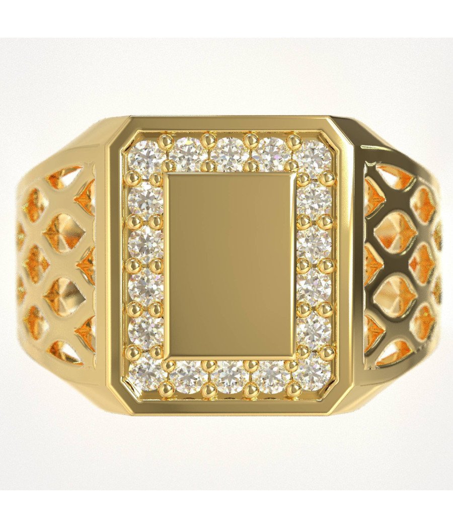 Herrenring aus Gold mit Diamanten 1011KLP