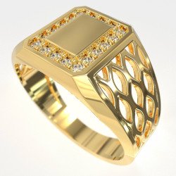 Herrenring aus Gold mit Diamanten 1011KLP