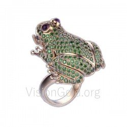 Diamond Frog Ring 0384