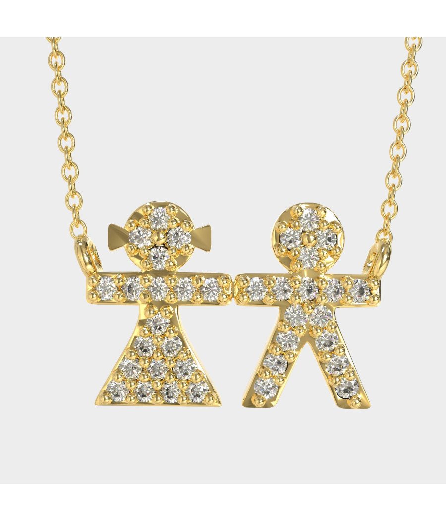 Collier pour maman et papa enfants 0003