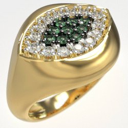 Bague élégante de protection contre les yeux maléfiques 1443K