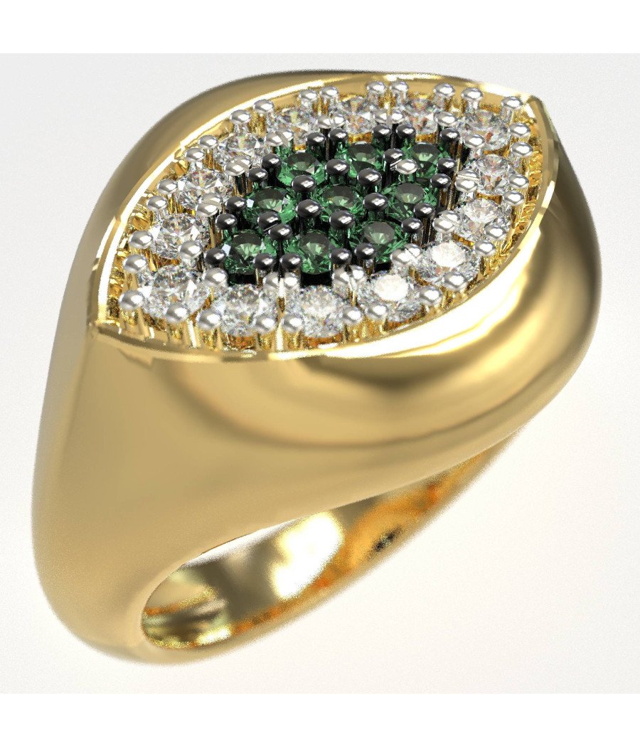 Bague élégante de protection contre les yeux maléfiques 1443K