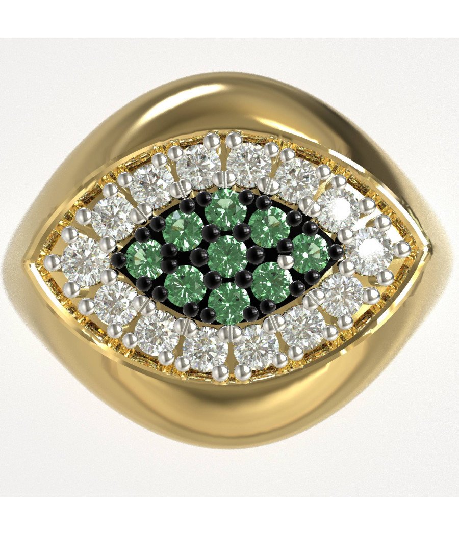 Eleganter Schutzring für das Böse Auge 1443K