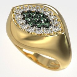 Bague élégante de protection contre les yeux maléfiques 1443K
