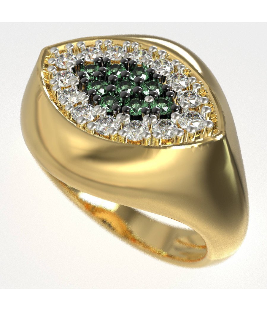 Bague élégante de protection contre les yeux maléfiques 1443K