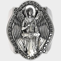 Luxus Sankt Michael Schutz Siegelring 0967