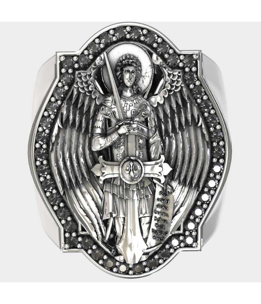 Luxus Sankt Michael Schutz Siegelring 0967
