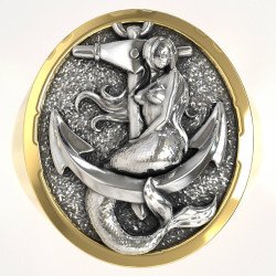 Luxurious Sea-Themed Ring 1004K