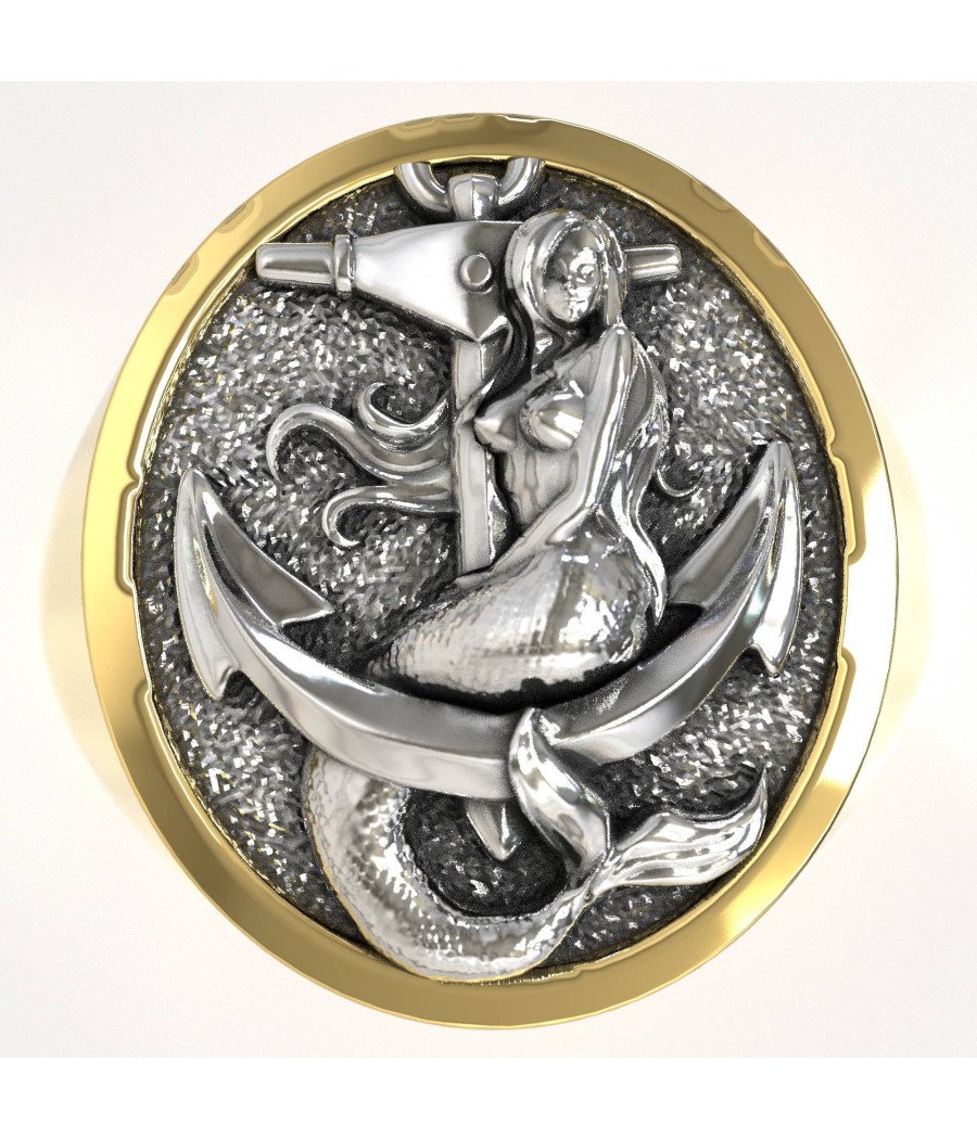 Bague luxueuse sur le thème de la mer 1004K