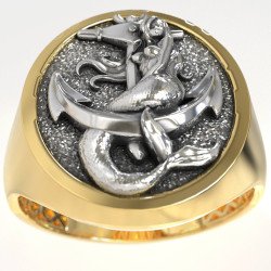 Luxurious Sea-Themed Ring 1004K