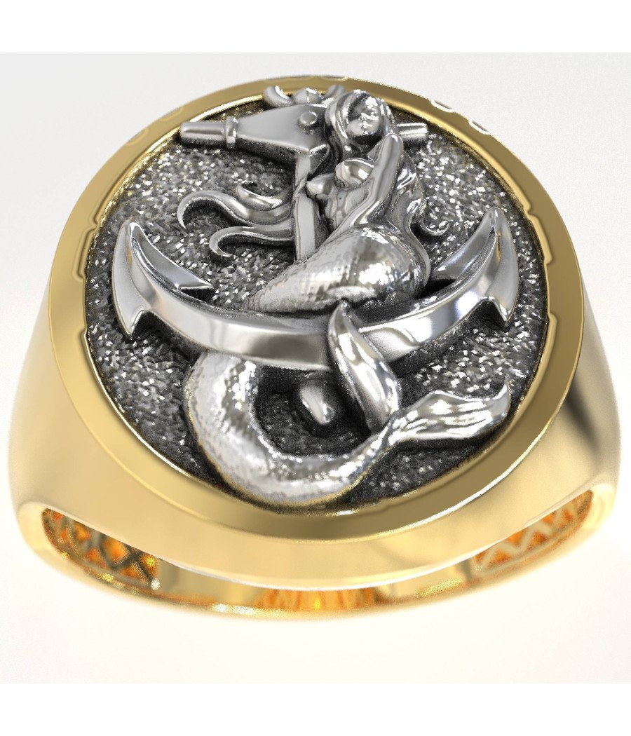 Luxurious Sea-Themed Ring 1004K