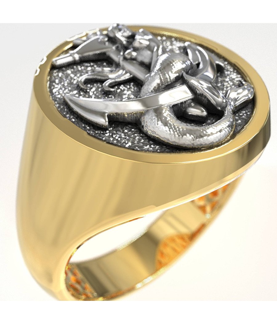 Luxurious Sea-Themed Ring 1004K