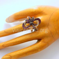 Μοντερνο Γυναικειο Δαχτυλιδι Σε Χρυσο Κ14 Η Ασημι Σε Σχεδιο