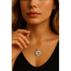 Sweet Mom and Baby Pendant Necklace 0765