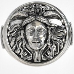 Antiker Medusa Silber Ring 0282