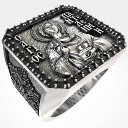 Bague orthodoxe pour homme "Tout-Puissant" - Saint Panteleimon