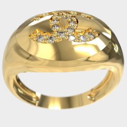 Anillo dedo meñique de plata de ley para mujer - Chunky Little
