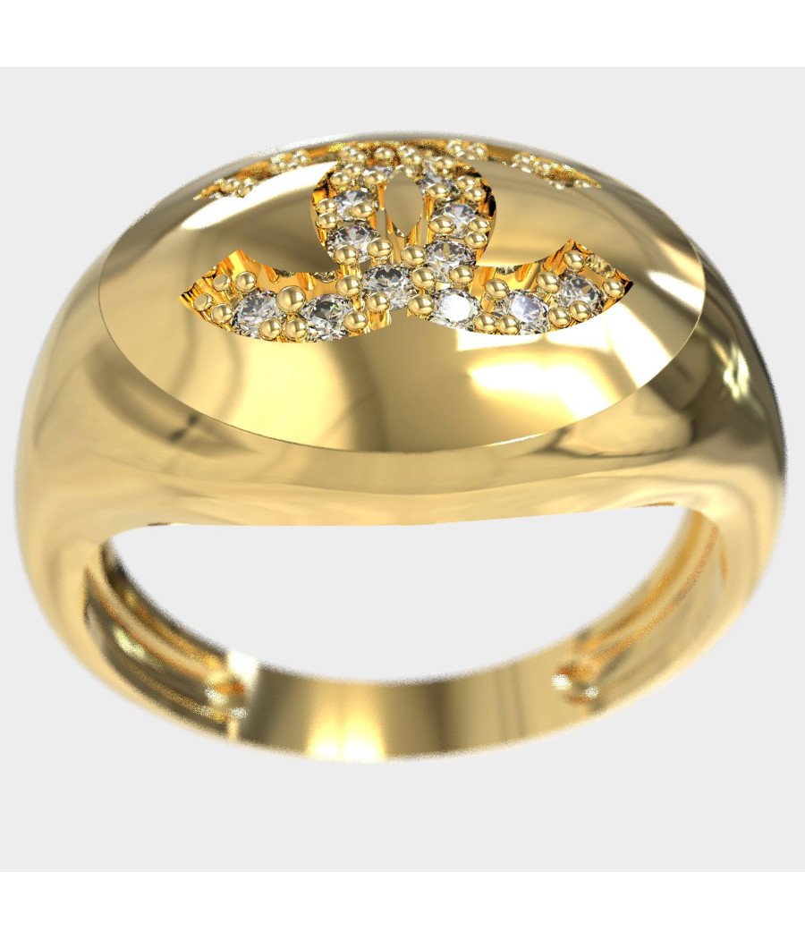 Anillo dedo meñique de plata de ley para mujer - Chunky Little