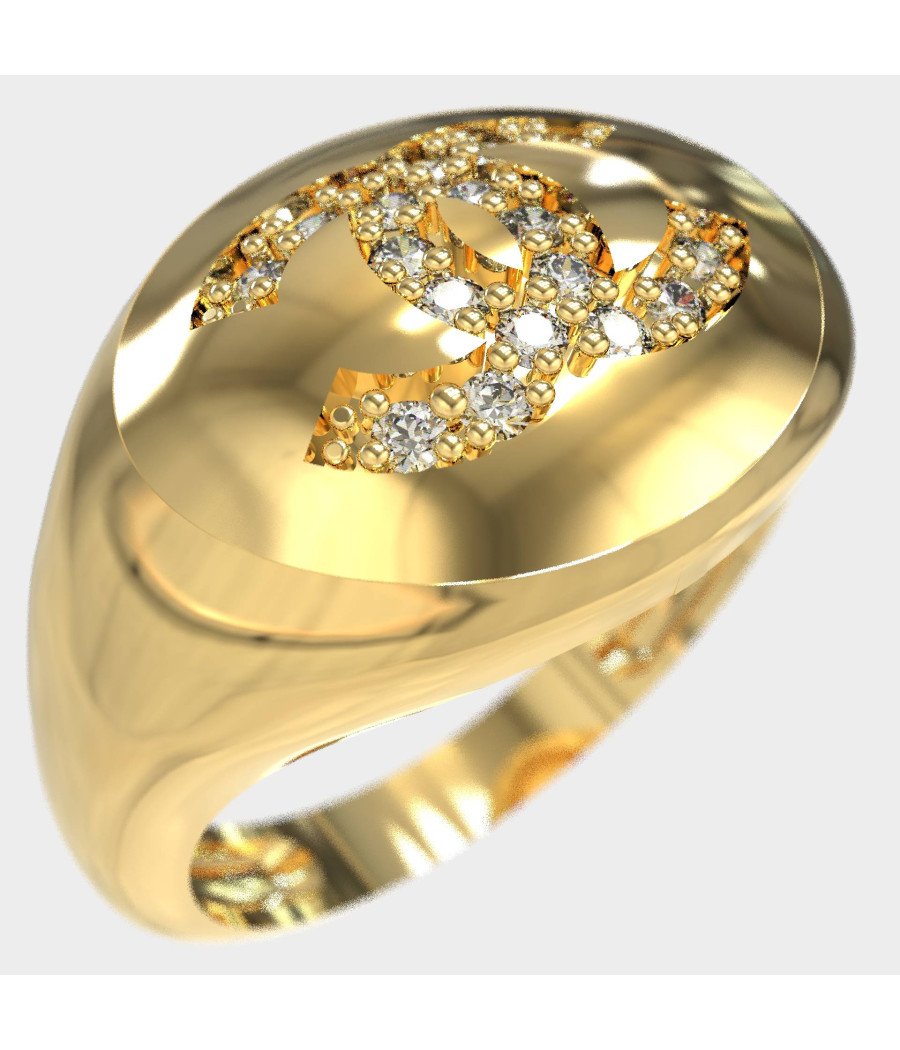 Anillo dedo meñique de plata de ley para mujer - Chunky Little