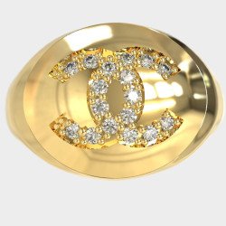 Anillo dedo meñique de plata de ley para mujer - Chunky Little