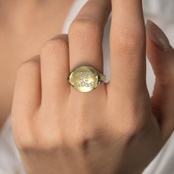 Anillo dedo meñique de plata de ley para mujer - Chunky Little