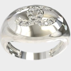Bague de chevalier en argent à la mode 0602L