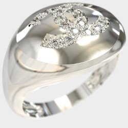 Bague de chevalier en argent à la mode 0602L