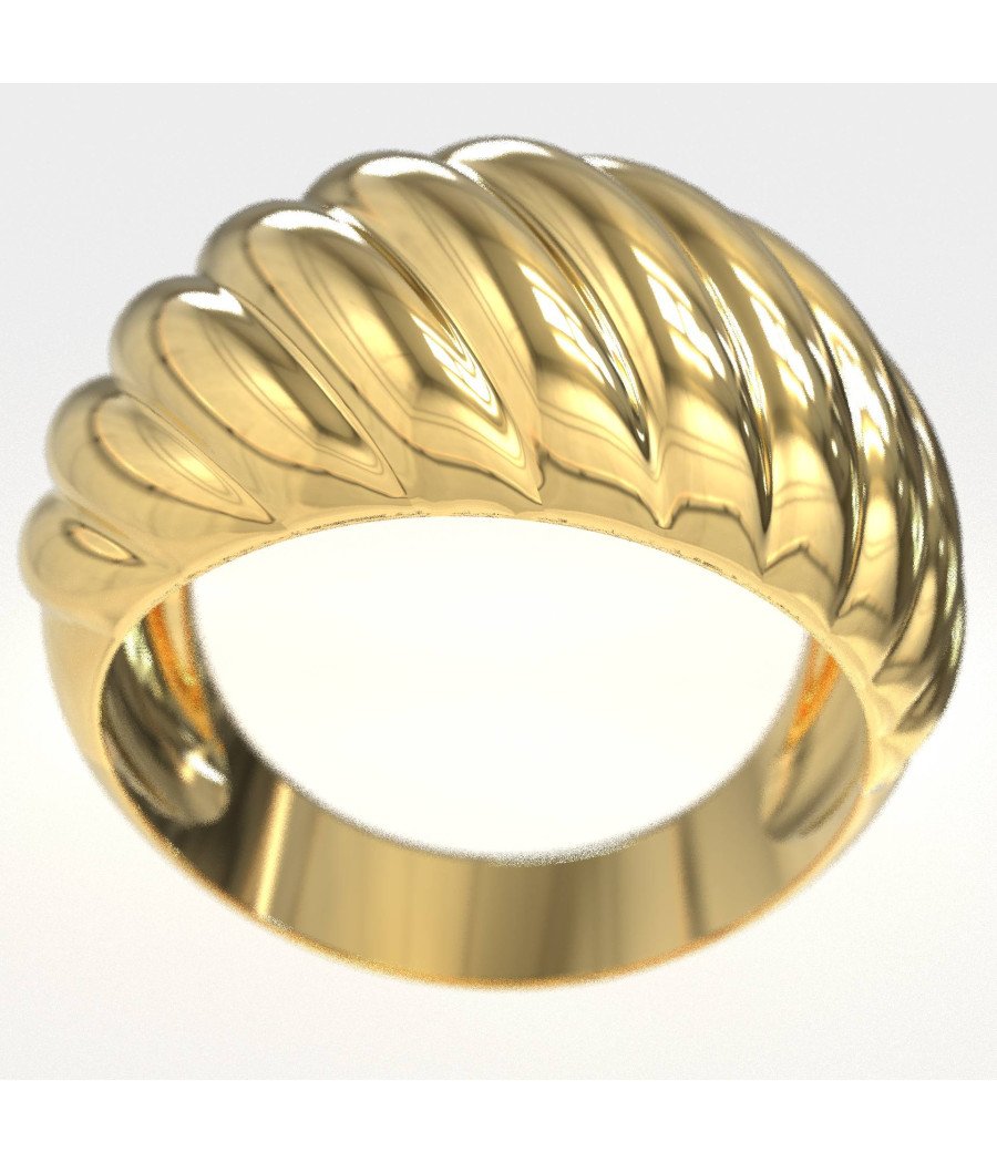 Adorable Women's Croissant Ring1010K