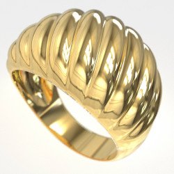 Bezaubernde Frauen Croissant Ring1010K