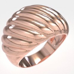 Statement Damen Croissant Ring 1010R