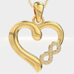 Cadeau romantique pour les amoureux Collier en forme de coeur 0745