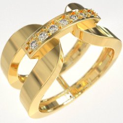 Elegante Anillo Chevalier Mujer Plata 0469K