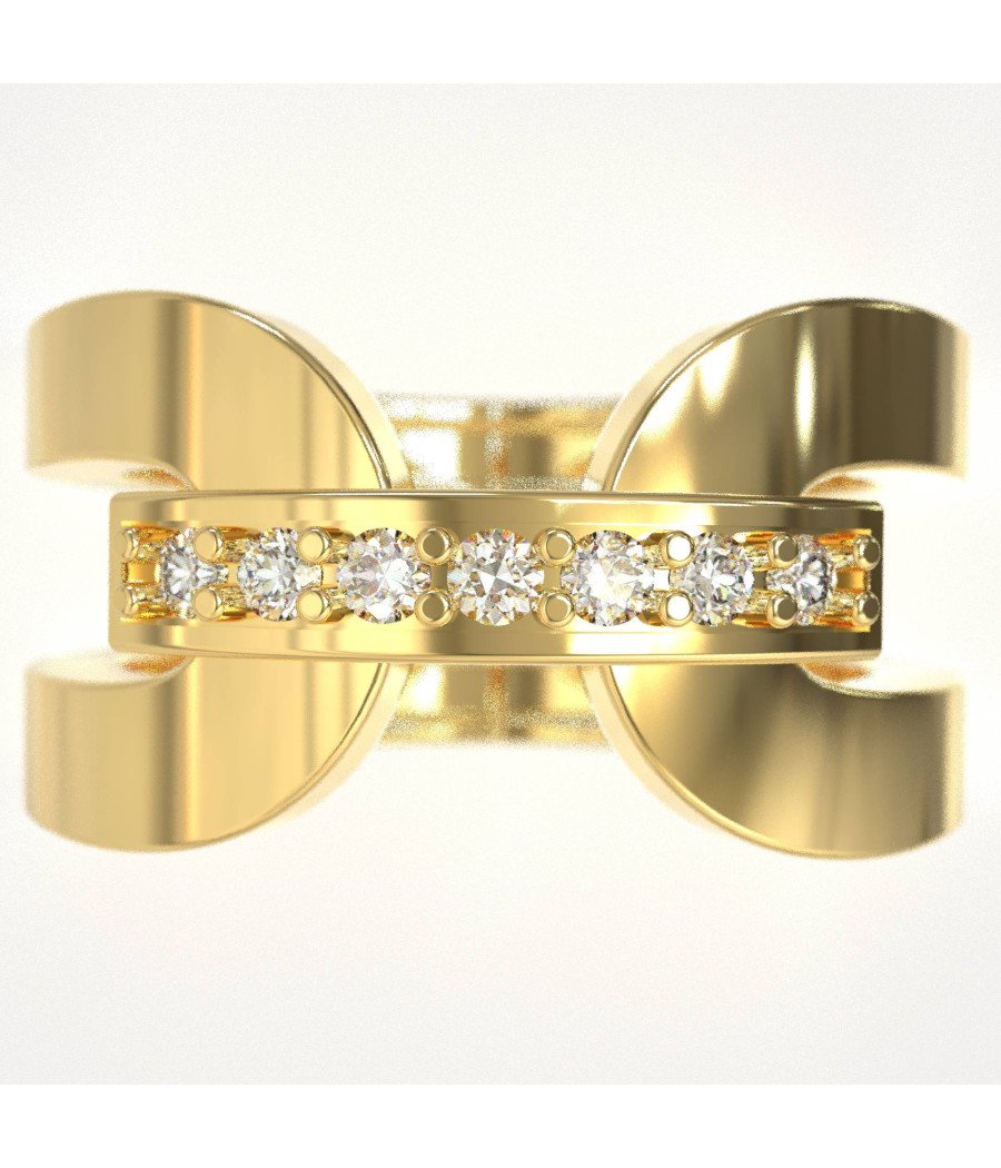 Elegante Anillo Chevalier Mujer Plata 0469K