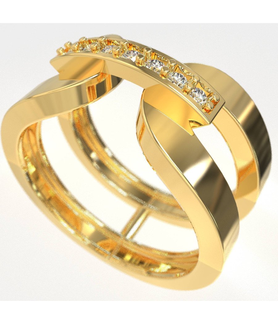 Elegante Anillo Chevalier Mujer Plata 0469K