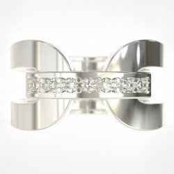 Silber Chevalier Ring 0469L