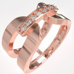 Anillo Chevalier Oro Rosa Plata 0469R