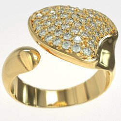 Statement Silver Women's Chevalier Ring 1451K