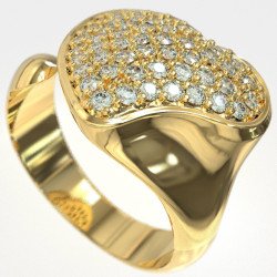 Statement Silver Women's Chevalier Ring 1451K