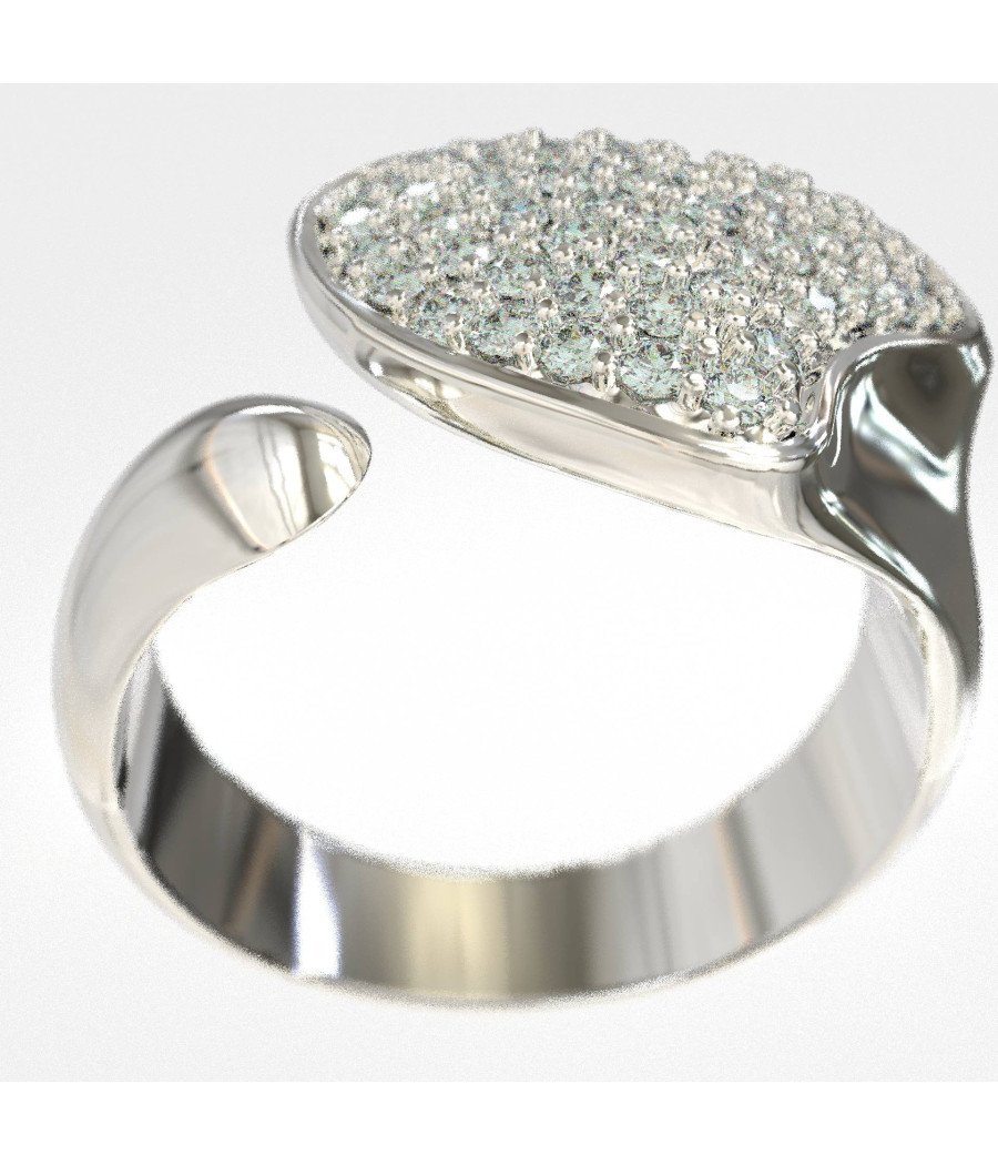 Elegante Anillo Corazón Chevalier de Plata para Mujer 1451L