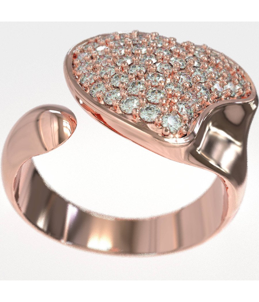 Dazzling Chevalier Heart Ring 1451R